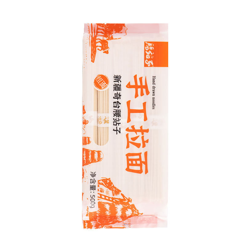 500克绿色手工拉面粗（新）